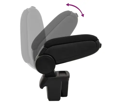 Auto Käetugi, Must, 15 X 31 X (28-44) cm Abs