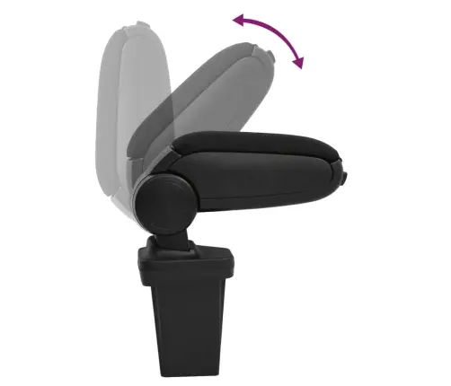 Automašīnas Roku Balsts, Melns, 15X32X(40-52) Cm, Abs Vidaxl