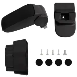 Automašīnas Roku Balsts, Melns, 12X37X(31-48) Cm, Abs Vidaxl