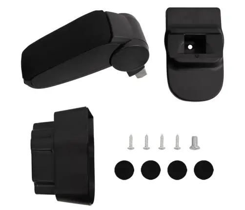 Automašīnas Roku Balsts, Melns, 12X37X(31-48) Cm, Abs Vidaxl
