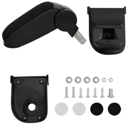 Automašīnas Roku Balsts, Melns, 15X35X(30-47) Cm, Abs Vidaxl