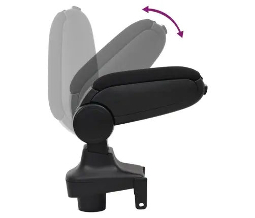 Automašīnas Roku Balsts, Melns, 15X35X(30-47) Cm, Abs Vidaxl