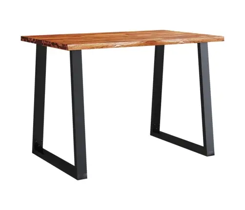 Virtuves Galds, Dabīgas Formas Malas, 110X70X75 Cm, Akācija Vidaxl