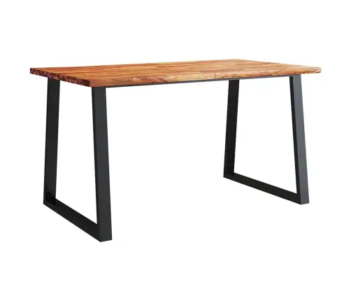 Galds, Dabīgas Formas Malas, 140X80X75 Cm, Akācijas Masīvkoks Vidaxl