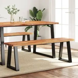 Sols, Dabīgas Formas Malas, 140 Cm, Akācijas Masīvkoks Vidaxl