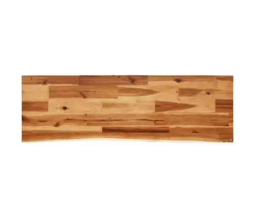 Konsoollaud Naturaalsete Servadega, 110X35X80 cm Akaatsiapuit