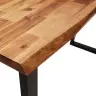 Konsolinis Staliukas Su Gyvu Kraštu, 140X40X80cm Akacija Konsolinis Staliukas Su Gyvu Kraštu, 140X40X80cm Akacija
