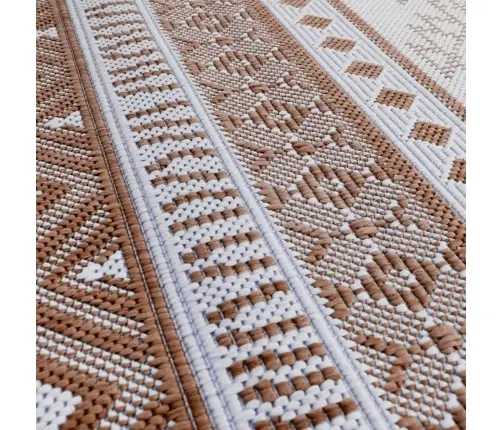 Lauko Kilimėlis, Rudos Ir Baltos Spalvos, 80X150cm Dvipusis