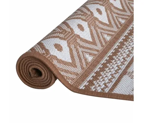 Lauko Kilimėlis, Rudos Ir Baltos Spalvos, 80X150cm Dvipusis