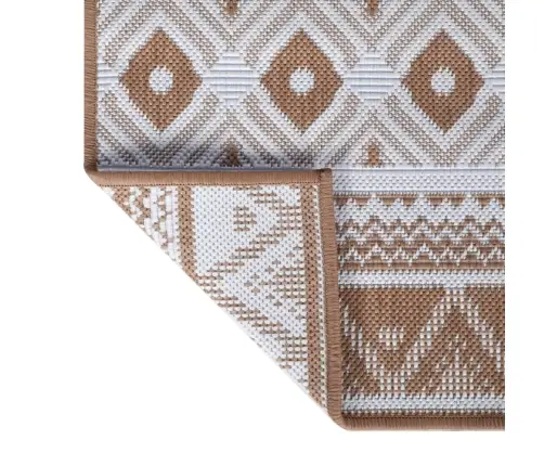 Lauko Kilimėlis, Rudos Ir Baltos Spalvos, 80X150cm Dvipusis