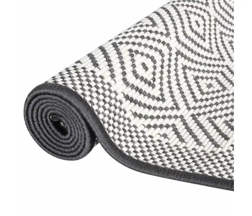 Āra Paklājs, Pelēks Un Balts, 80X150 Cm, Abpusējs Vidaxl