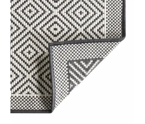 Āra Paklājs, Pelēks Un Balts, 80X150 Cm, Abpusējs Vidaxl