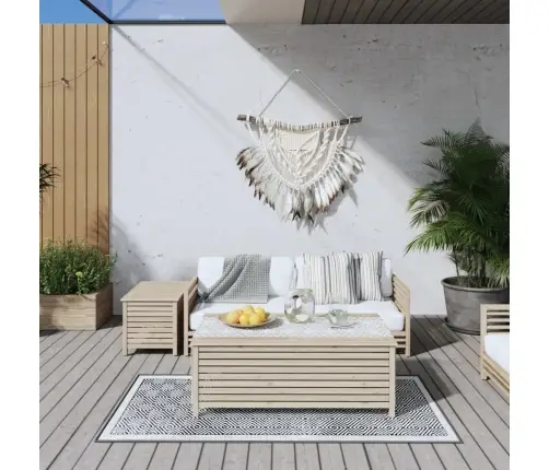 Āra Paklājs, Pelēks Un Balts, 80X150 Cm, Abpusējs Vidaxl