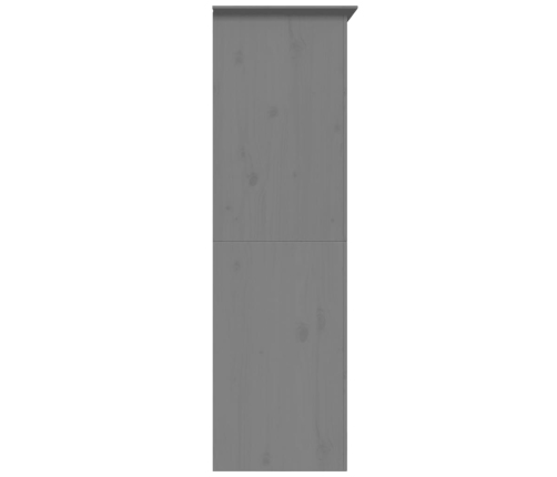 Skapis Bodo, Pelēks, 99X53,5X173 Cm, Priedes Masīvkoks Vidaxl