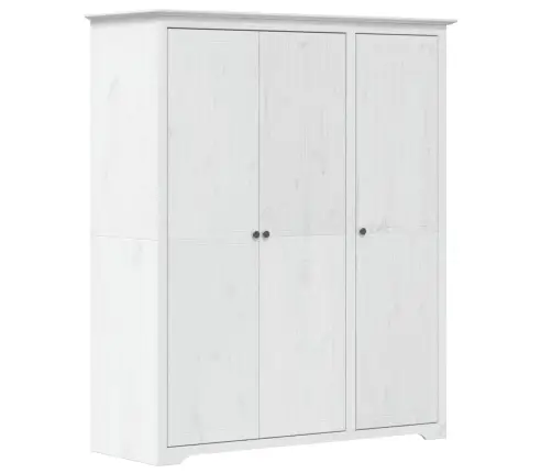 Drabužių Spinta Bodo, Balta, 146X53,5X173 cm Pušies Masyvas