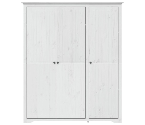 Skapis Bodo, Balts, 146X53,5X173 Cm, Priedes Masīvkoks Vidaxl