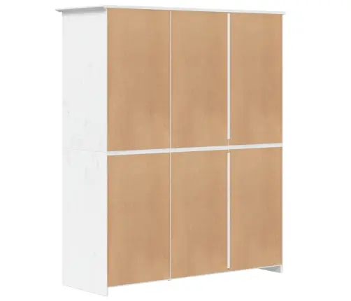 Drabužių Spinta Bodo, Balta, 146X53,5X173 cm Pušies Masyvas