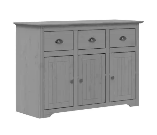 Kumode Bodo, Pelēka, 115,5X44X80 Cm, Priedes Masīvkoks Vidaxl