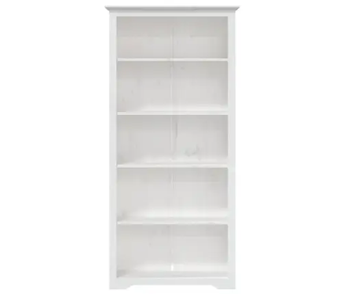 Raamatukapp Bodo, Valge, 82X40X173 cm Männipuit