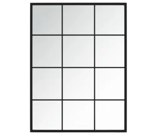 Seinapeeglid 2 Tk, Must, 80 X 60 cm Metall
