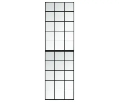 Sieniniai Veidrodžiai, 2Vnt., Juodos Spalvos, 100X60cm Metalas