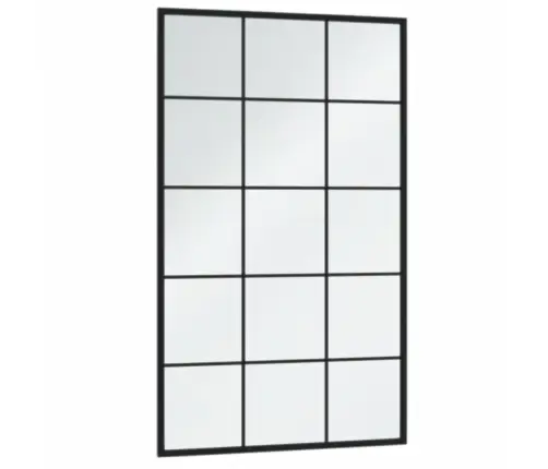 Sienas Spoguļi, 3 Gab., Melni, 100X60 Cm, Metāls Vidaxl