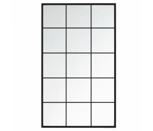 Sienas Spoguļi, 3 Gab., Melni, 100X60 Cm, Metāls Vidaxl