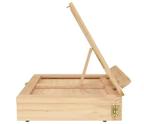 Galda Molberts Ar Atvilktni, 33,5X25,5X7 Cm, Priedes Masīvkoks Vidaxl