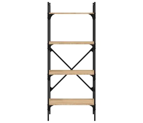 Grāmatu Plaukts, 4 Līmeņi, Ozola Krāsa, 56X31,5X138,5 Cm, Koks Vidaxl