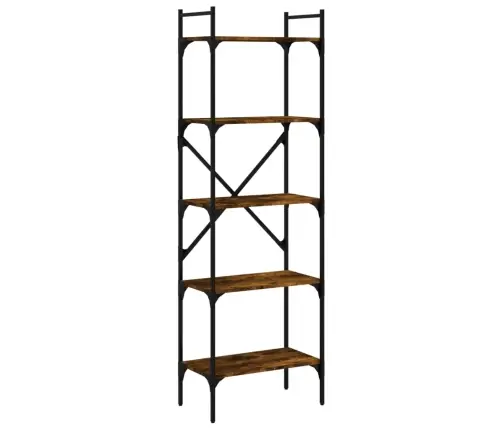 Raamaturiiul, Suitsutatud Tamm, 56X31,5X174 cm Tehispuit