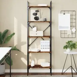 Grāmatu Plaukts, 5 Līmeņi, Ozola Krāsa, 56X31,5X174 Cm, Koks Vidaxl