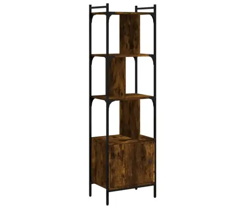 Knygų Spinta Su Durelėmis, Dūminė, 44,5X30X154,5cm Mediena Knygų Spinta Su Durelėmis, Dūminė, 44,5X30X154,5cm Mediena