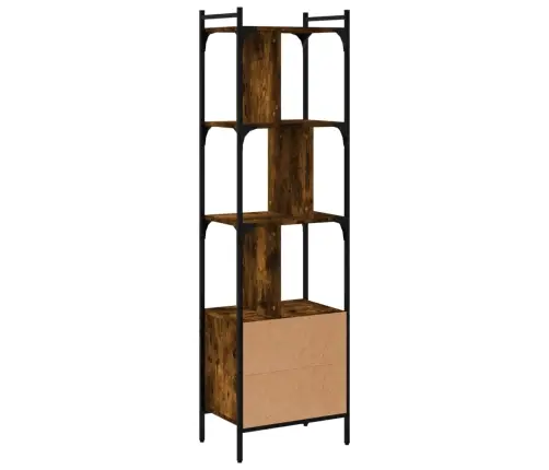 Knygų Spinta Su Durelėmis, Dūminė, 44,5X30X154,5cm Mediena Knygų Spinta Su Durelėmis, Dūminė, 44,5X30X154,5cm Mediena