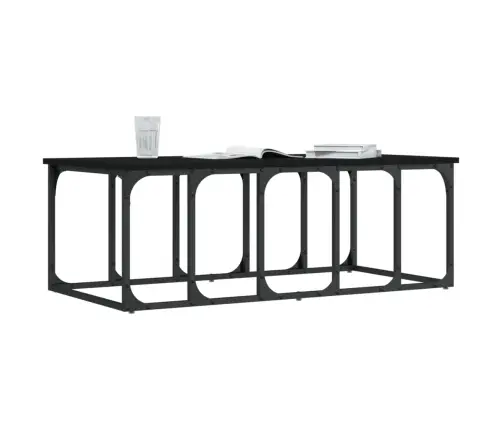 Kafijas Galdiņš, Melns, 100X50X35,5 Cm, Inženierijas Koks Vidaxl Kafijas Galdiņš, Melns, 100X50X35,5 Cm, Inženierijas Koks Vidaxl