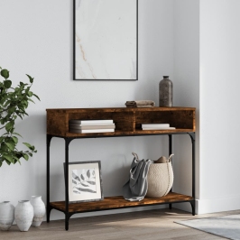Konsoollaud, Suitsutatud Tamm, 100 X 30,5 X 75 cm Tehispuit