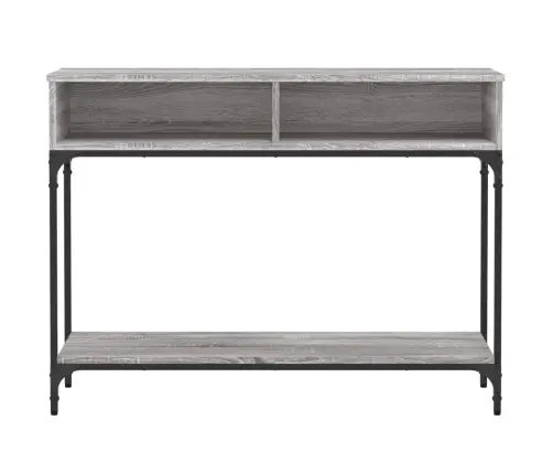 Konsoles Galdiņš, Pelēcīgs, 100X30,5X75 Cm, Inženierijas Koks Vidaxl