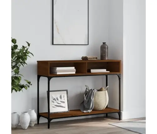 Konsoles Galdiņš, Brūna Koka, 100X39X75 Cm, Inženierijas Koks Vidaxl