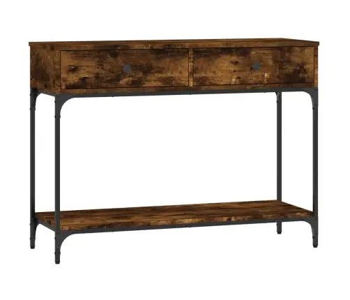 Konsoles Galdiņš, Ozolkoka, 100X34,5X75 Cm, Inženierijas Koks Vidaxl