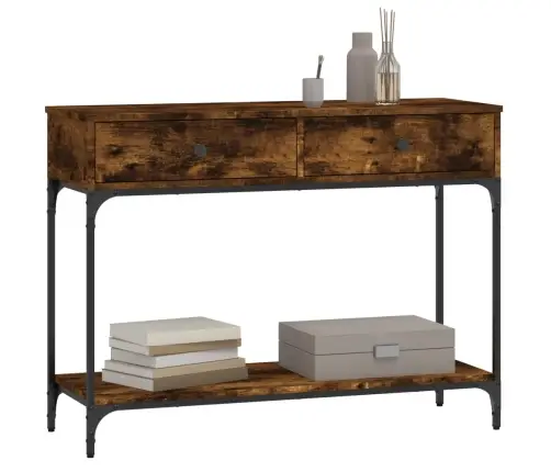 Konsoles Galdiņš, Ozolkoka, 100X34,5X75 Cm, Inženierijas Koks Vidaxl