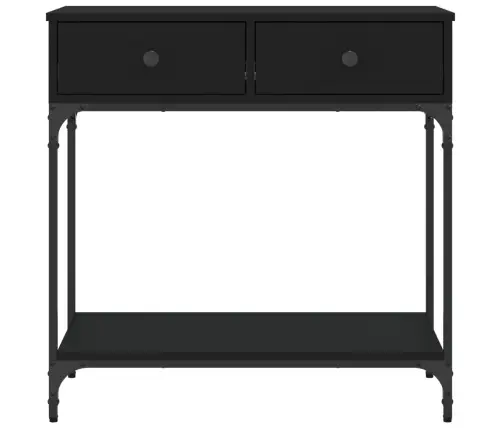 Konsoollaud, Must, 75X34,5X75 cm Tehispuit
