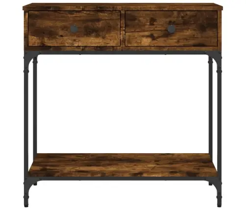 Konsoollaud, Suitsutatud Tamm, 75X34,5X75 cm Tehispuit Konsoollaud, Suitsutatud Tamm, 75X34,5X75 cm Tehispuit