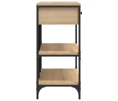 Konsoles Galdiņš Ar Atvilktnēm Un Plauktiem, Inženierijas Koks Vidaxl