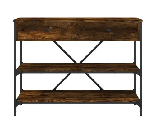 Konsoles Galdiņš Ar Atvilktnēm Un Plauktiem, Inženierijas Koks Vidaxl