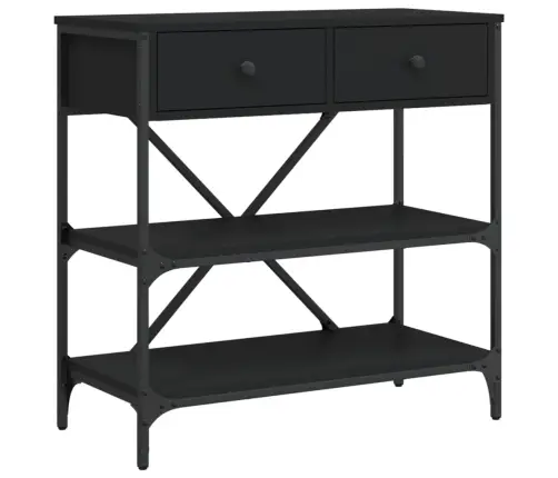 Konsoollaud, Must, 75X34,5X75 cm Tehispuit