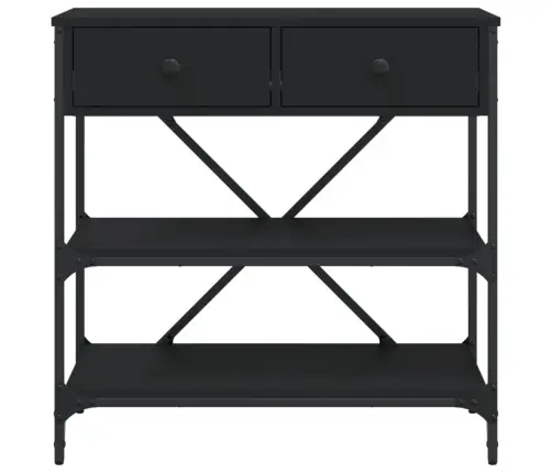 Konsoollaud, Must, 75X34,5X75 cm Tehispuit