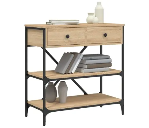 Konsoollaud, Sonoma Tamm, 75X34,5X75 cm Tehispuit