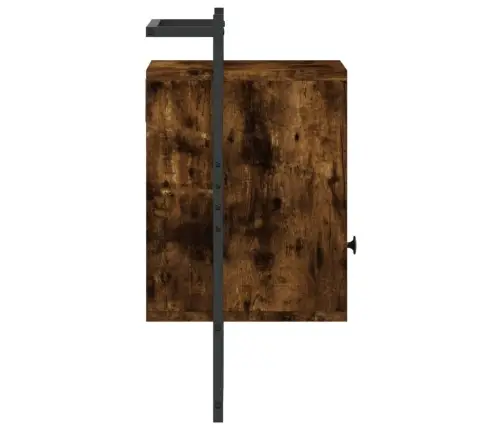 Sienas Naktsskapītis, Ozola, 40X30X61 Cm, Inženierijas Koks Vidaxl