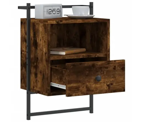 Seinale Kinnitatavad Öökapid 2 Tk, Suitsutamm, 40X30X61 Cm