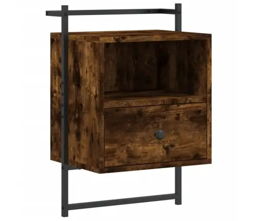 Seinale Kinnitatavad Öökapid 2 Tk, Suitsutamm, 40X30X61 Cm