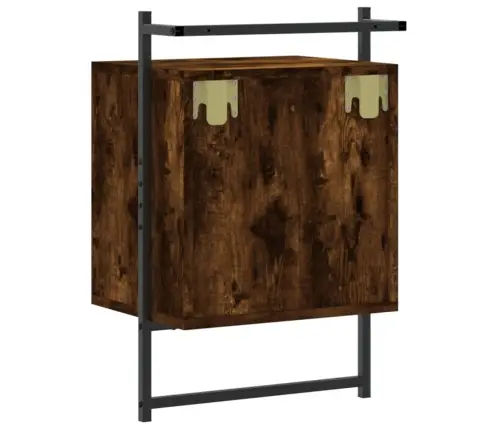 Seinale Kinnitatavad Öökapid 2 Tk, Suitsutamm, 40X30X61 Cm